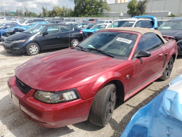 1FAFP44674F146755 - 2004 FORD MUSTANG RED photo 1