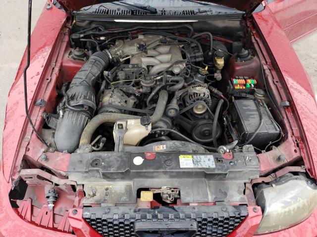 1FAFP44674F146755 - 2004 FORD MUSTANG RED photo 11