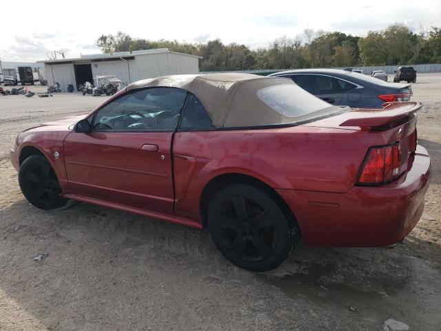 1FAFP44674F146755 - 2004 FORD MUSTANG RED photo 2