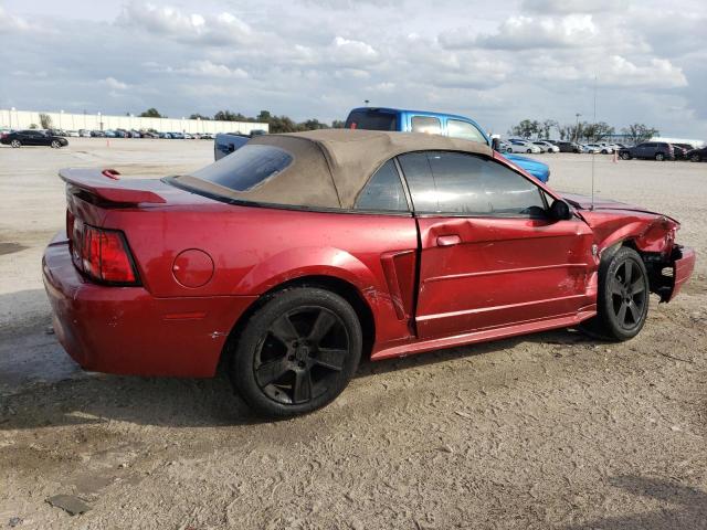 1FAFP44674F146755 - 2004 FORD MUSTANG RED photo 3