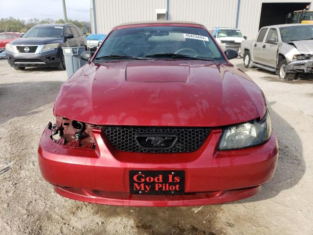 1FAFP44674F146755 - 2004 FORD MUSTANG RED photo 5