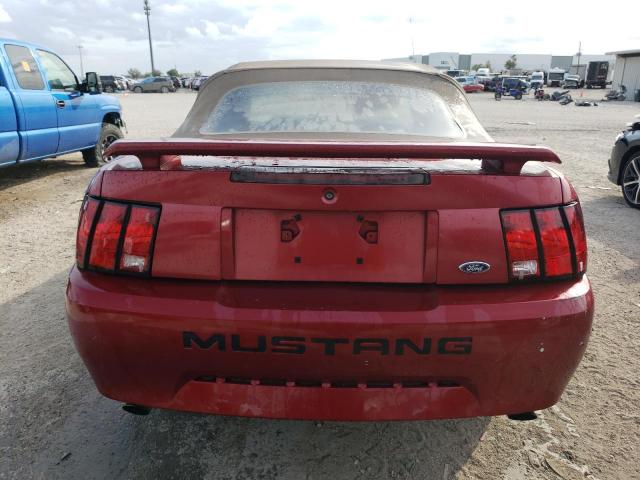 1FAFP44674F146755 - 2004 FORD MUSTANG RED photo 6