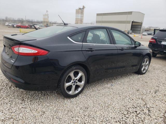 3FA6P0HD2ER207533 - 2014 FORD FUSION SE BLACK photo 3