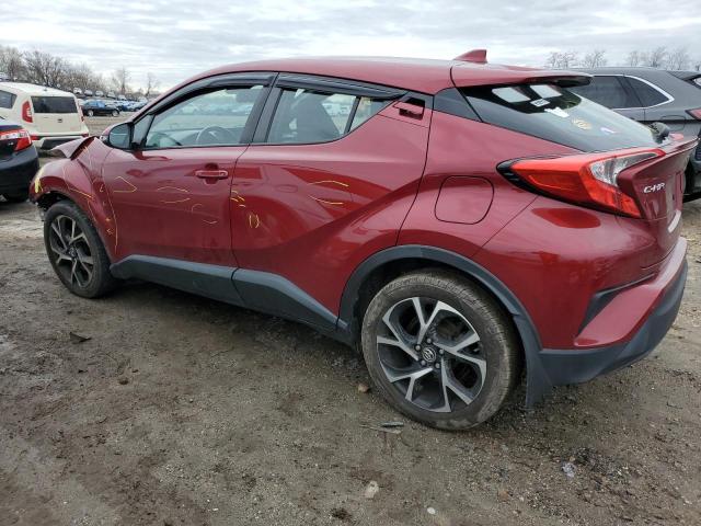 NMTKHMBX7JR053990 - 2018 TOYOTA C-HR XLE BURGUNDY photo 2