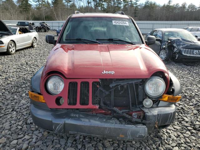 1J4GL48K66W176926 - 2006 JEEP LIBERTY SPORT RED photo 5