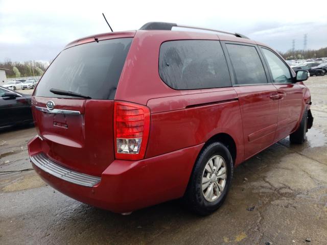 KNDMG4C78B6387751 - 2011 KIA SEDONA LX BURGUNDY photo 3