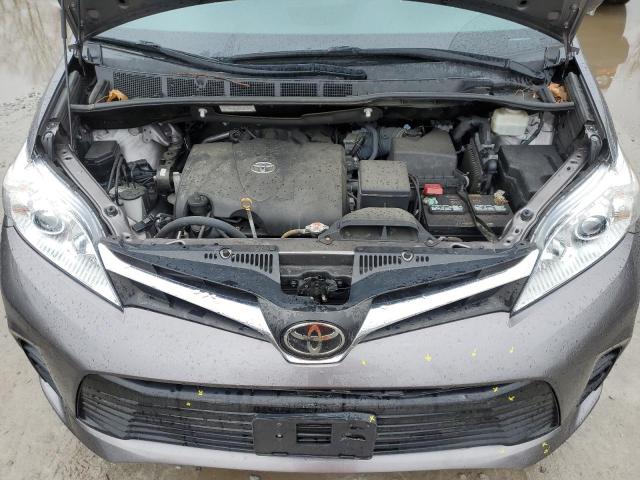 5TDJZ3DC7KS224530 - 2019 TOYOTA SIENNA LE GRAY photo 11