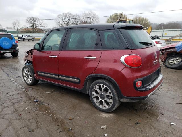 ZFBCFADHXFZ030924 - 2015 FIAT 500L TREKKING MAROON photo 2