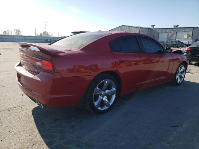 2C3CDXCT4CH230466 - 2012 DODGE CHARGER R/T RED photo 3