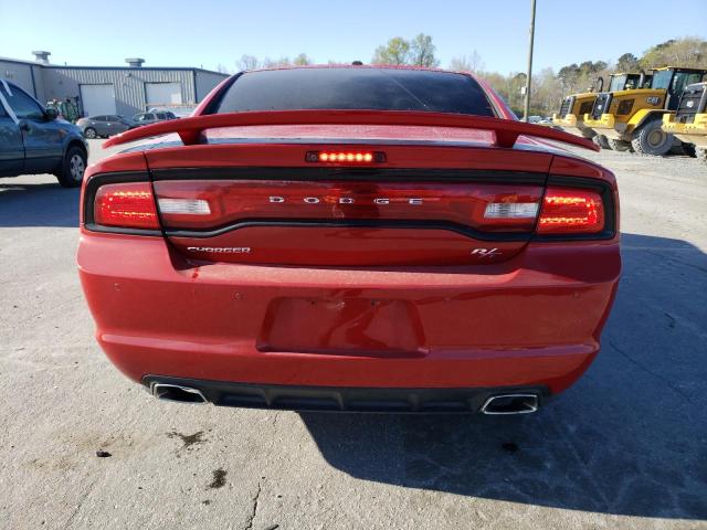 2C3CDXCT4CH230466 - 2012 DODGE CHARGER R/T RED photo 6