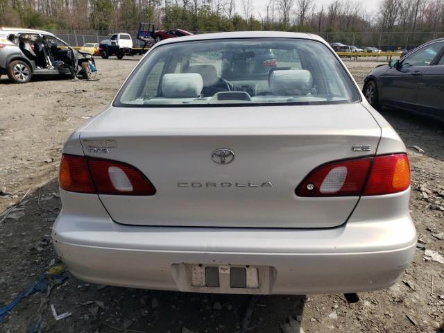 2T1BR12E6YC281476 - 2000 TOYOTA COROLLA VE SILVER photo 6