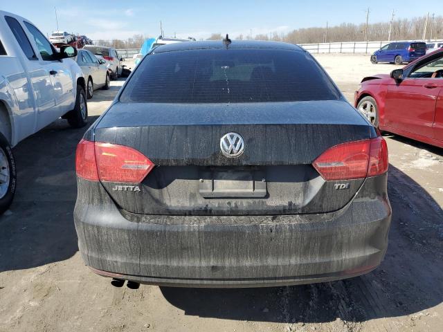 3VWLL7AJ8EM401768 - 2014 VOLKSWAGEN JETTA TDI BLACK photo 6