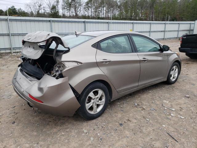 5NPDH4AE4EH522992 - 2014 HYUNDAI ELANTRA SE GOLD photo 3