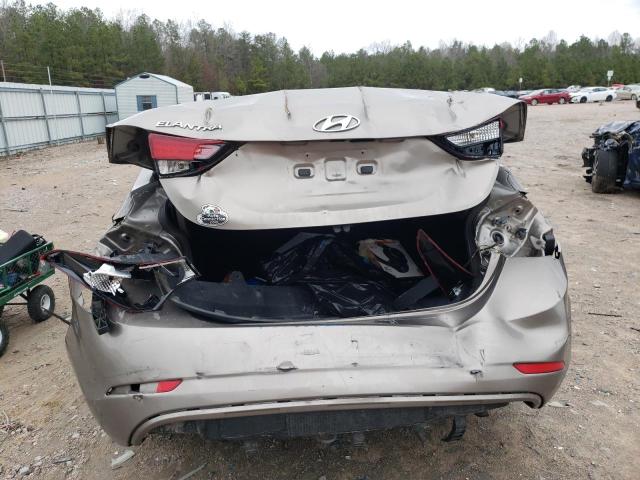 5NPDH4AE4EH522992 - 2014 HYUNDAI ELANTRA SE GOLD photo 6