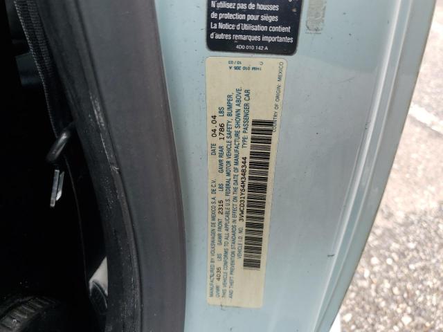 3VWCD31Y64M348344 - 2004 VOLKSWAGEN NEW BEETLE GLS Mavi foto 12