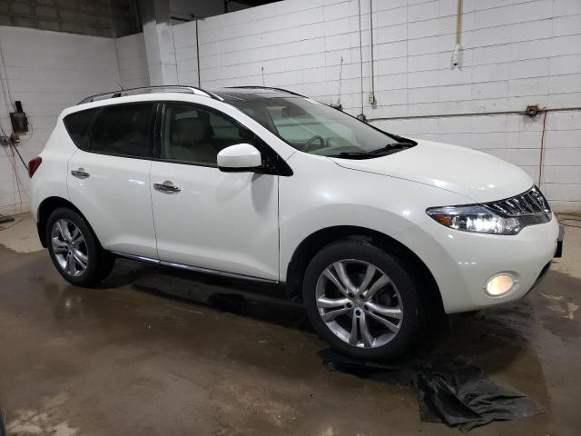 JN8AZ1MW9AW140002 - 2010 NISSAN MURANO S WHITE photo 4