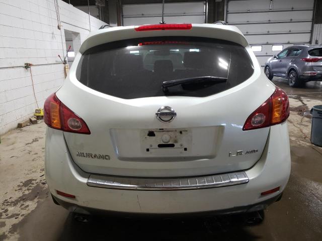 JN8AZ1MW9AW140002 - 2010 NISSAN MURANO S WHITE photo 6