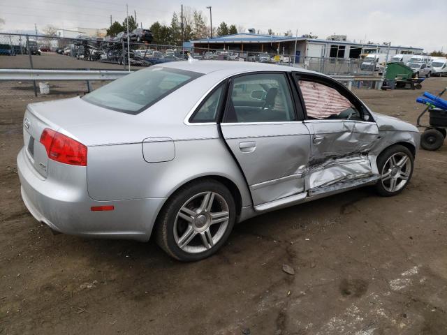 WAUDF78E48A093231 - 2008 AUDI A4 2.0T QUATTRO SILVER photo 3