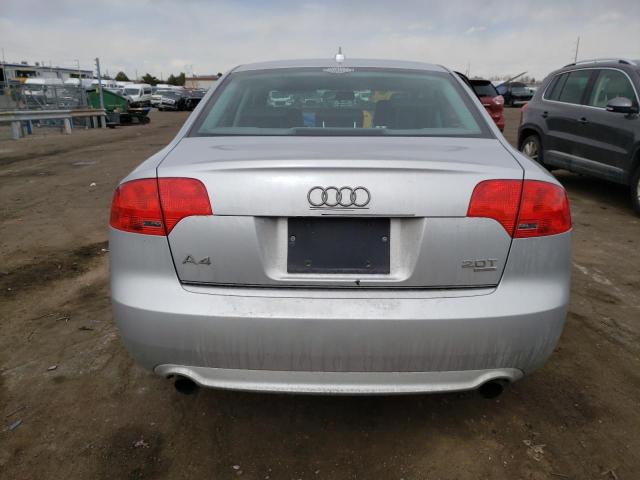 WAUDF78E48A093231 - 2008 AUDI A4 2.0T QUATTRO SILVER photo 6