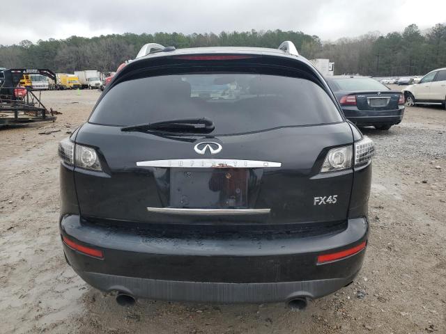 JNRBS08W45X401870 - 2005 INFINITI FX45 BLACK photo 6