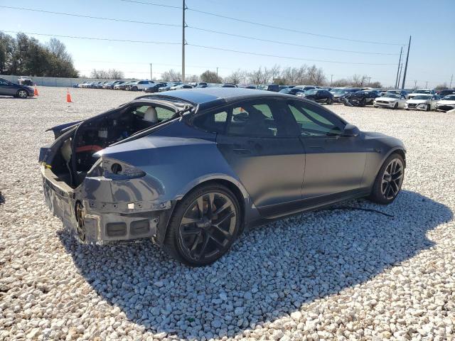 5YJSA1E64MF451576 - 2021 TESLA MODEL S GRAY photo 3