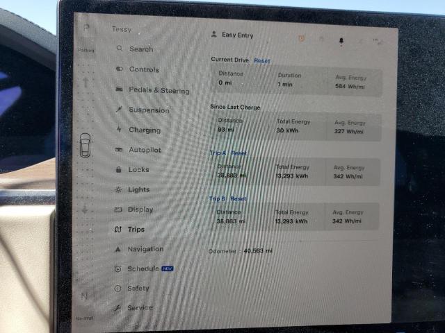 5YJSA1E64MF451576 - 2021 TESLA MODEL S GRAY photo 9