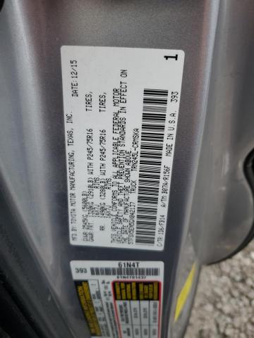 5TFSX5EN5GX042137 - 2016 TOYOTA TACOMA ACCESS CAB Күміс фото 13