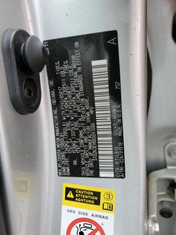 5TDZK3EH6BS041086 - 2011 TOYOTA HIGHLANDER BASE Argent photo 12