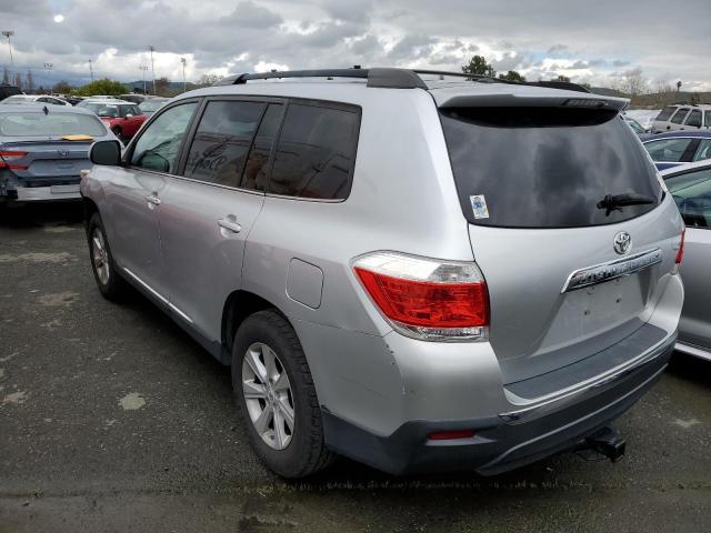 5TDZK3EH6BS041086 - 2011 TOYOTA HIGHLANDER BASE Argent photo 2