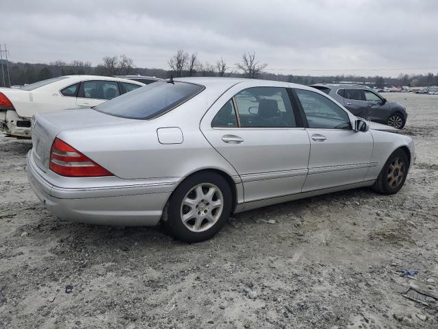 WDBNG70J62A288282 - 2002 MERCEDES-BENZ S 430 SILVER photo 3