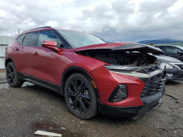 3GNKBJRS1KS613440 - 2019 CHEVROLET BLAZER RS BURGUNDY photo 4