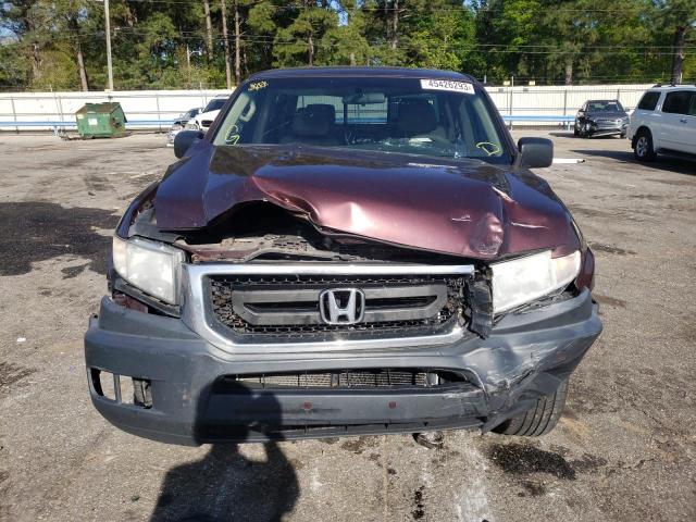 5FPYK1F21BB006512 - 2011 HONDA RIDGELINE RT BURGUNDY photo 5