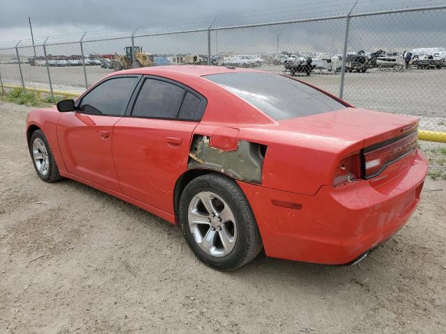 2C3CDXHG1EH263472 - 2014 DODGE CHARGER SXT RED photo 2