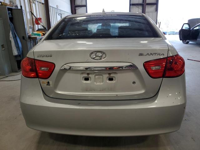 KMHDU4AD1AU066156 - 2010 HYUNDAI ELANTRA BLUE SILVER photo 6