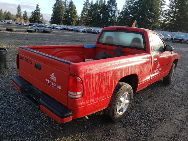 1B7FL26X4YS746730 - 2000 DODGE DAKOTA RED photo 3