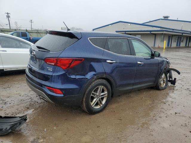 5XYZTDLB9JG569346 - 2018 HYUNDAI SANTA FE S BLUE photo 3