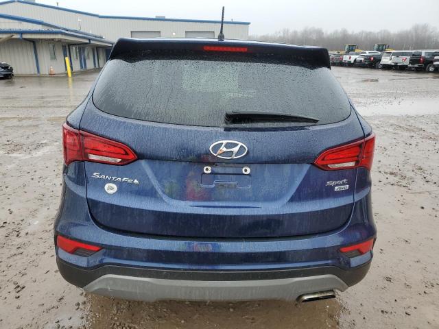 5XYZTDLB9JG569346 - 2018 HYUNDAI SANTA FE S BLUE photo 6