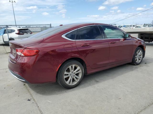 1C3CCCAB0FN741061 - 2015 CHRYSLER 200 LIMITED BURGUNDY photo 3