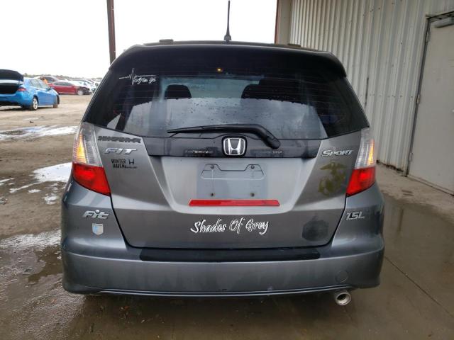 JHMGE8H54DC006014 - 2013 HONDA FIT SPORT GRAY photo 6