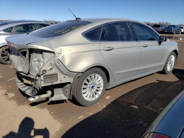 3FA6P0LU8FR143605 - 2015 FORD FUSION SE HYBRID SILVER photo 3