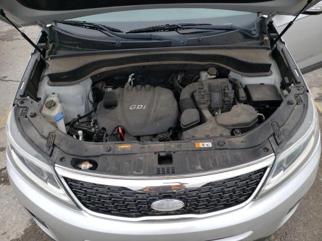 5XYKT3A63FG557721 - 2015 KIA SORENTO LX SILVER photo 11