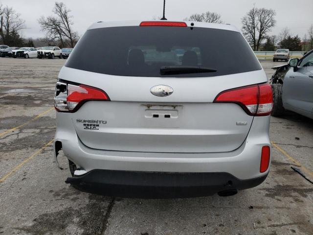 5XYKT3A63FG557721 - 2015 KIA SORENTO LX SILVER photo 6