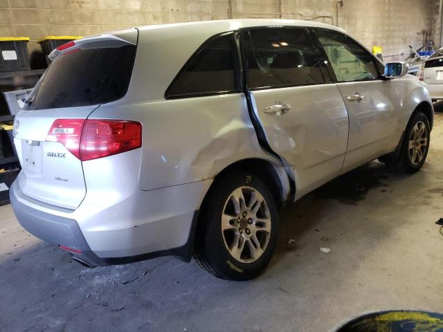 2HNYD28469H523486 - 2009 ACURA MDX TECHNOLOGY SILVER photo 3