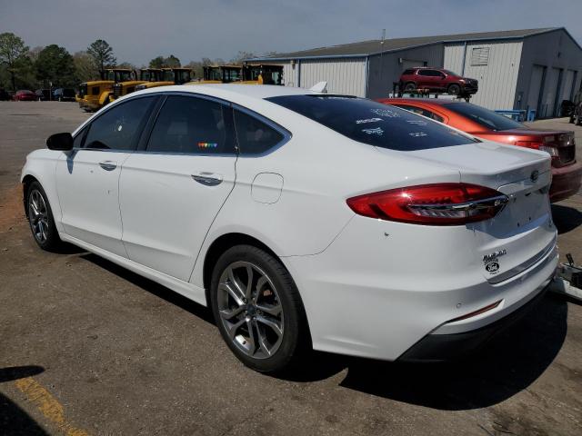 3FA6P0CDXKR127741 - 2019 FORD FUSION SEL WHITE photo 2