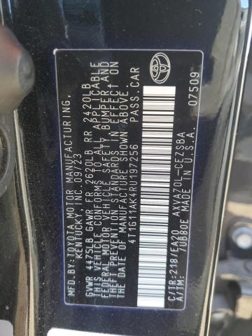 4T1G11AK4RU197256 - 2024 TOYOTA CAMRY SE NIGHT SHADE BLACK photo 12