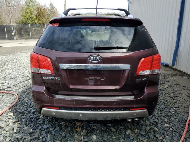 5XYKW4A28CG252818 - 2012 KIA SORENTO SX MAROON photo 6