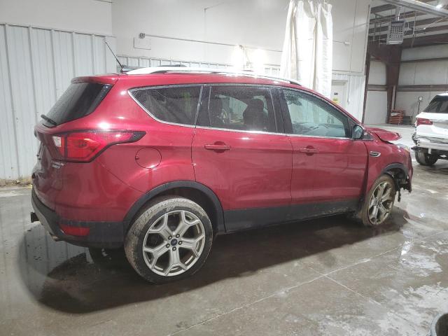 1FMCU9J96KUA31425 - 2019 FORD ESCAPE TITANIUM RED photo 3