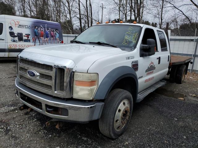 1FDXW47R58EA10753 - 2008 FORD F450 SUPER DUTY WHITE photo 1