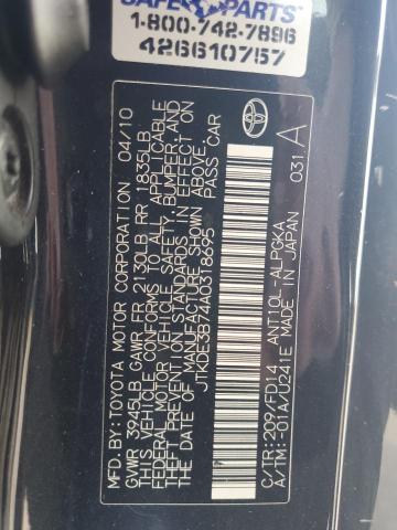 JTKDE3B74A0318695 - 2010 TOYOTA SCION TC 黑色 照片 13