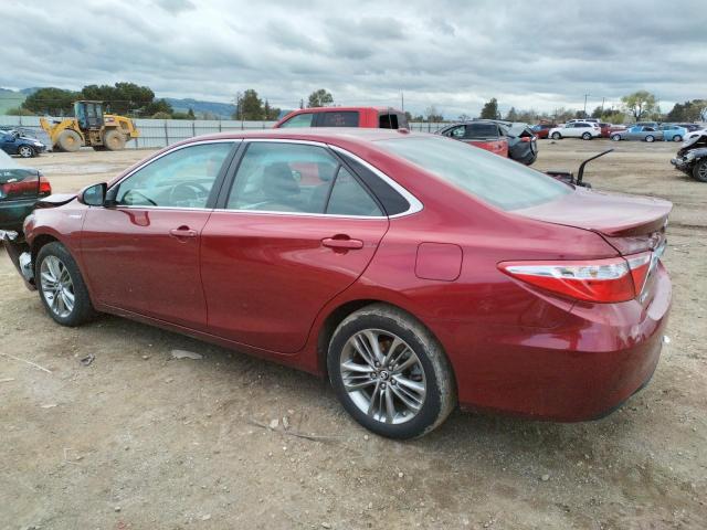 4T1BD1FK5HU221279 - 2017 TOYOTA CAMRY HYBRID RED photo 2